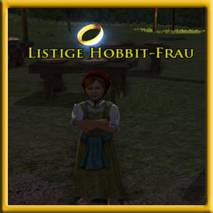 Listige Hobbit-Frau